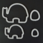 Preview: Cutter Set - Mummy and Baby Elephants